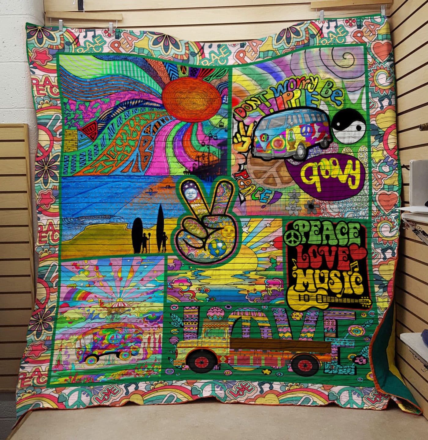 Hippie Never Say Never Quilt Blanket DHC0201201217TD