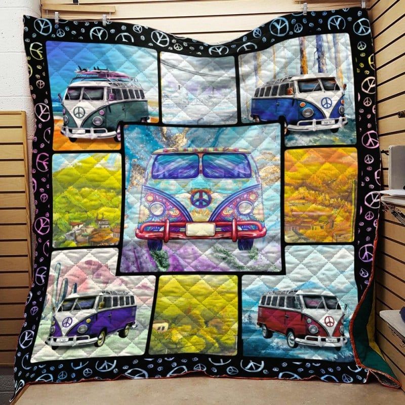 Hippie On The Way Quilt Blanket Dhc04011363Dd