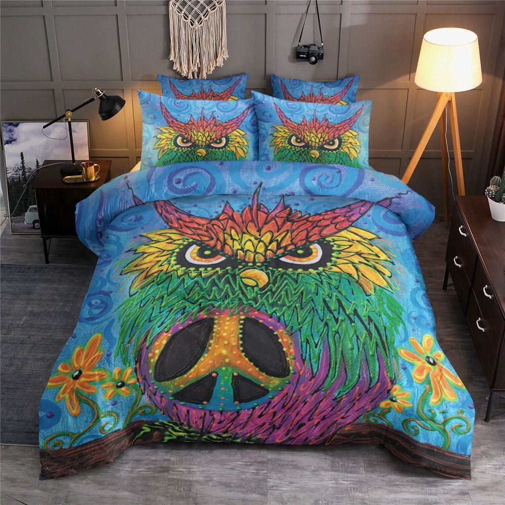 Hippie Owl Bedding Set