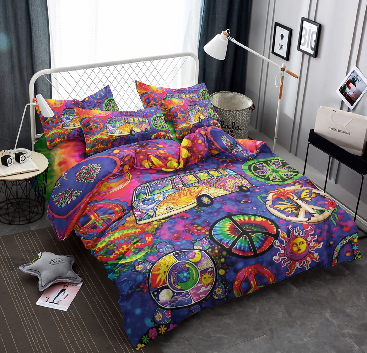 Hippie Peace Bus Bedding Set