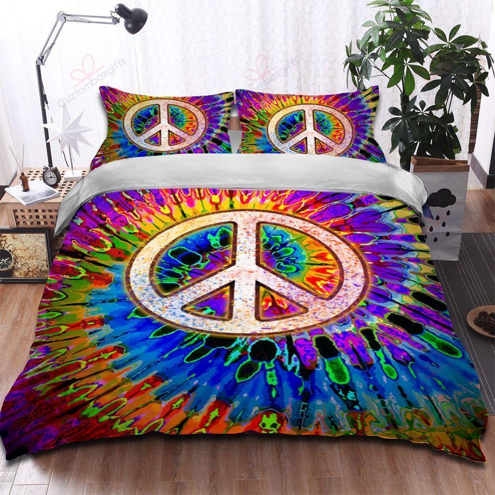 Hippie Peace Bedding Set