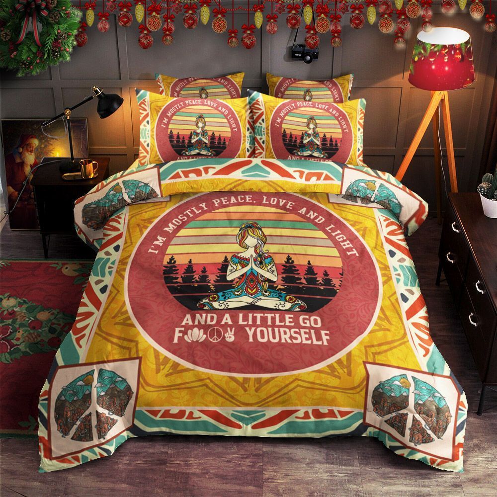 Hippie Peace Bedding Set