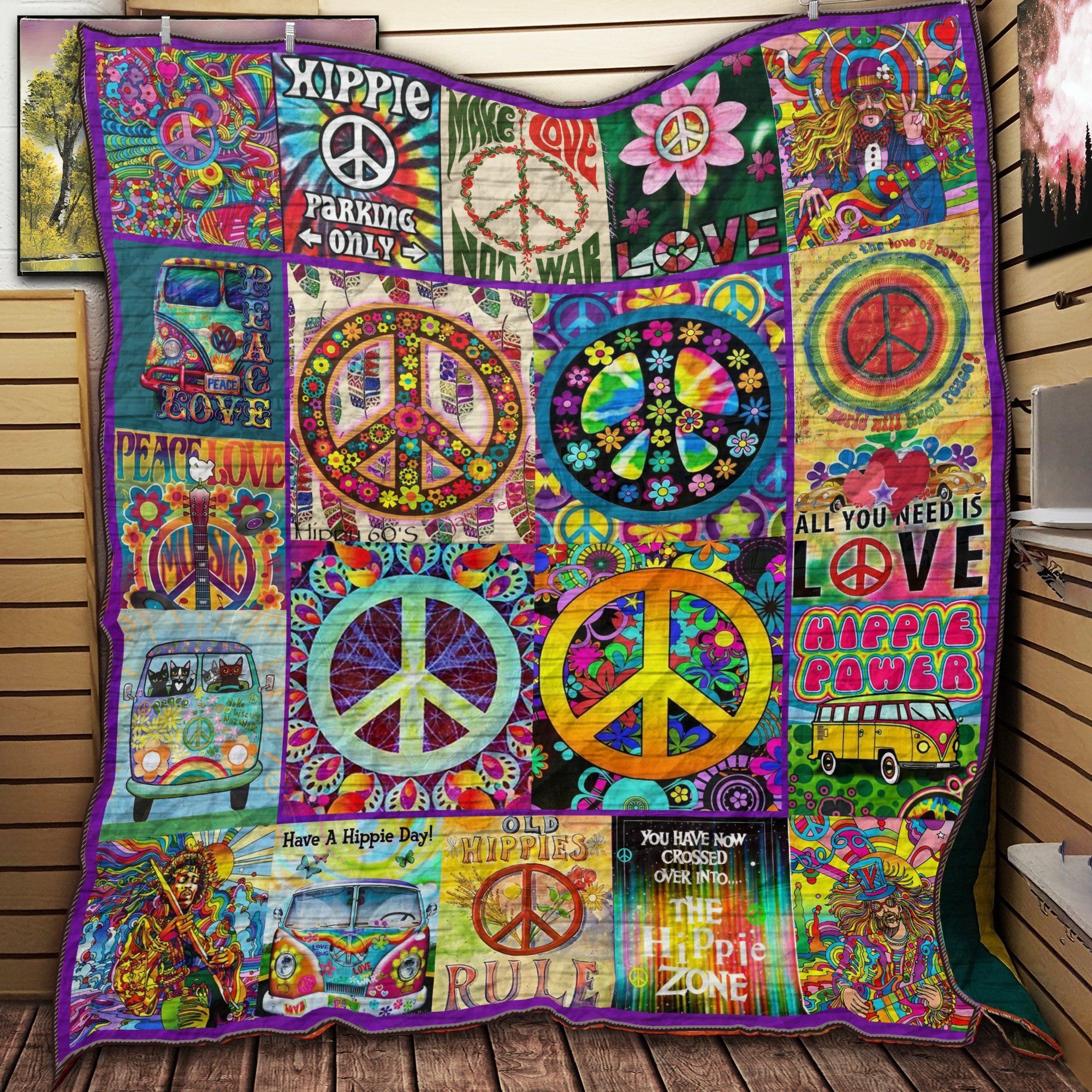 Hippie Peace So Special Jur Quilt Blanket Dhc09121913Dd