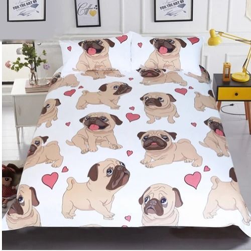 Hippie Pug Bohemian Bedding Set