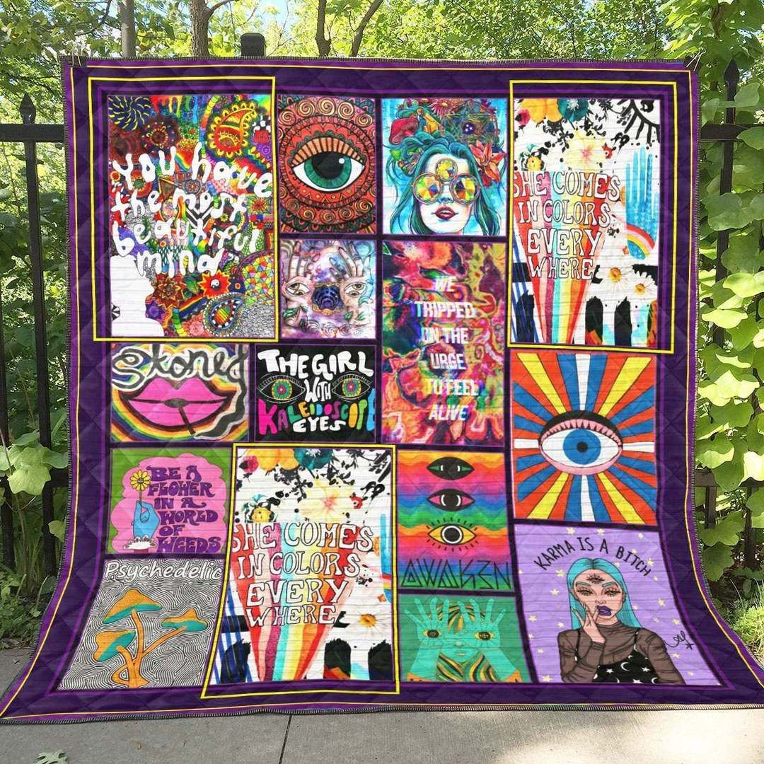 Hippie QH010805C TBG Quilt Blanket
