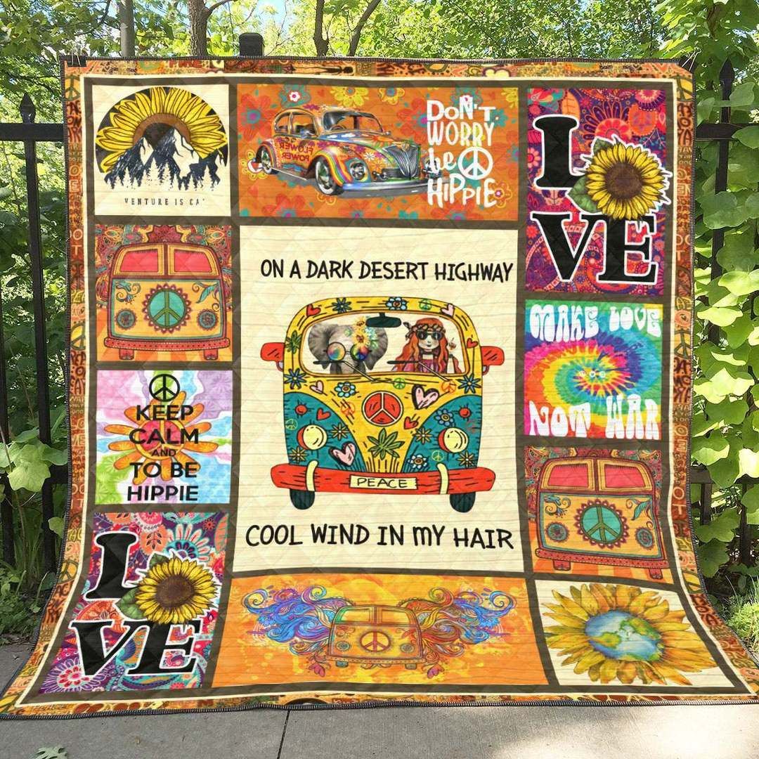 Hippie QH260705C TBG Quilt Blanket