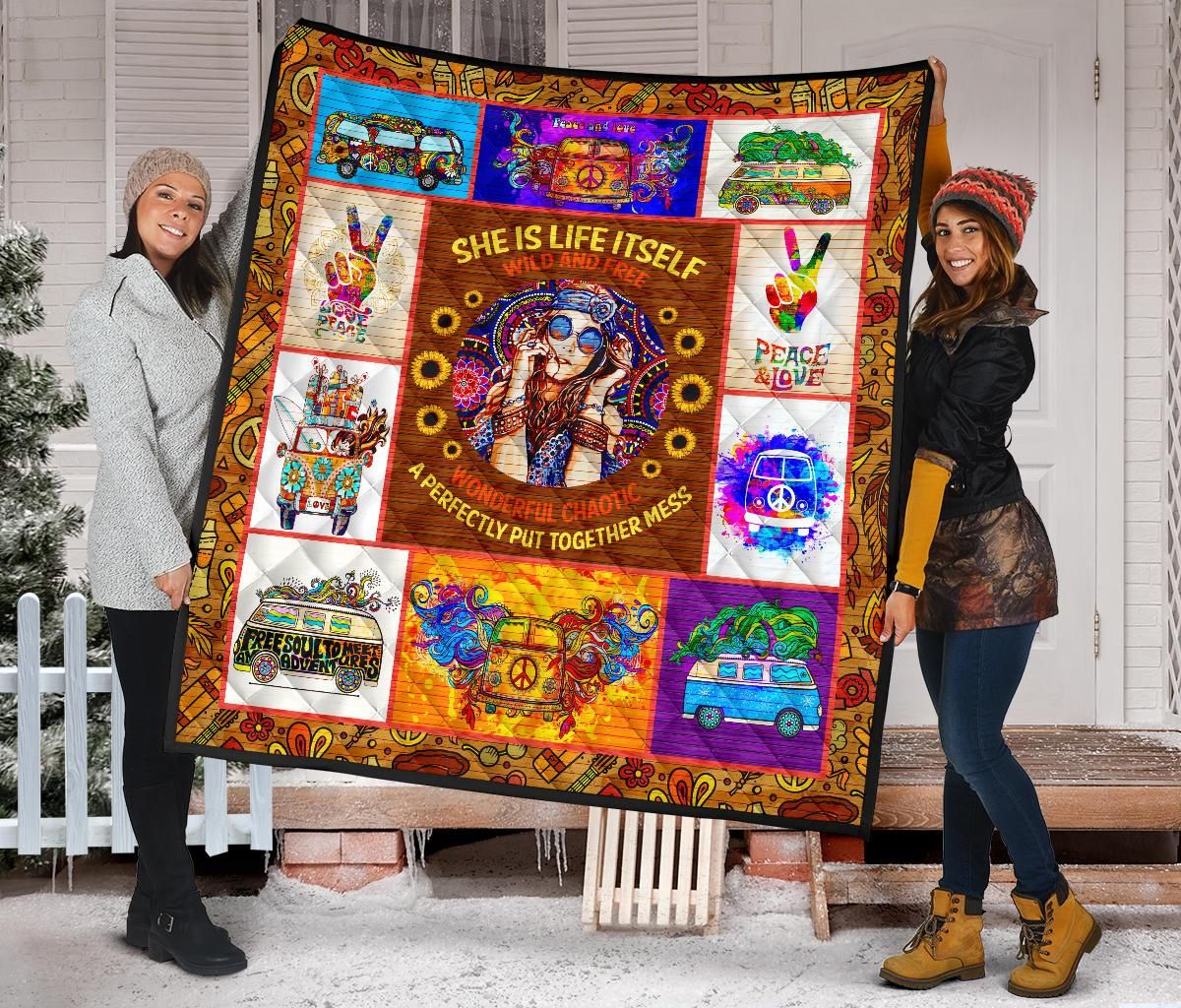 Hippie Quilt Blanket Dhc09121447Dd