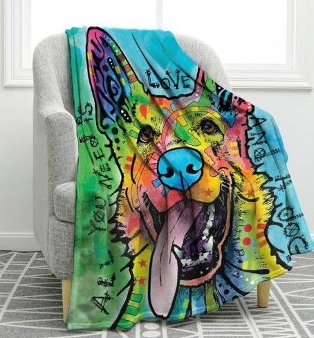 Hippie Shepherd Sherpa Fleece Blanket