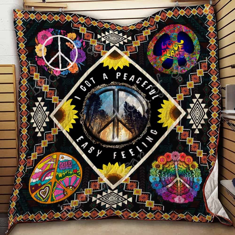 Hippie Signs CL19100401MDQ Quilt Blanket
