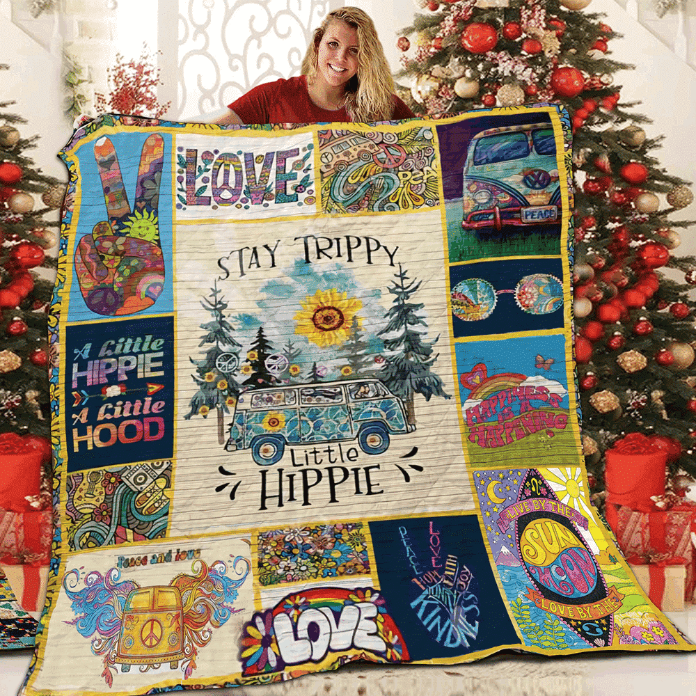 Hippie Stay Trippy Quilt Blanket Dhc04011706Dd