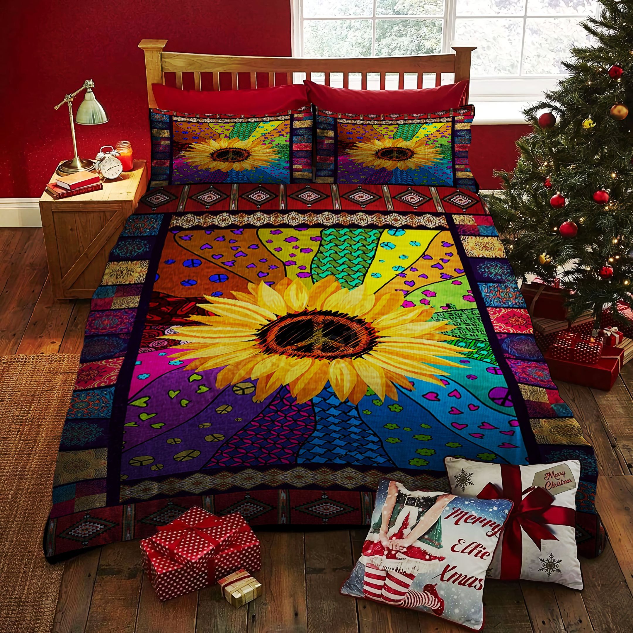 Hippie Sunflower Bedding Set