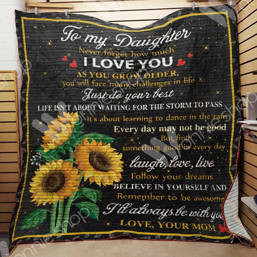 Hippie Sunflower Dad Quilt Blanket DHC1102481TD