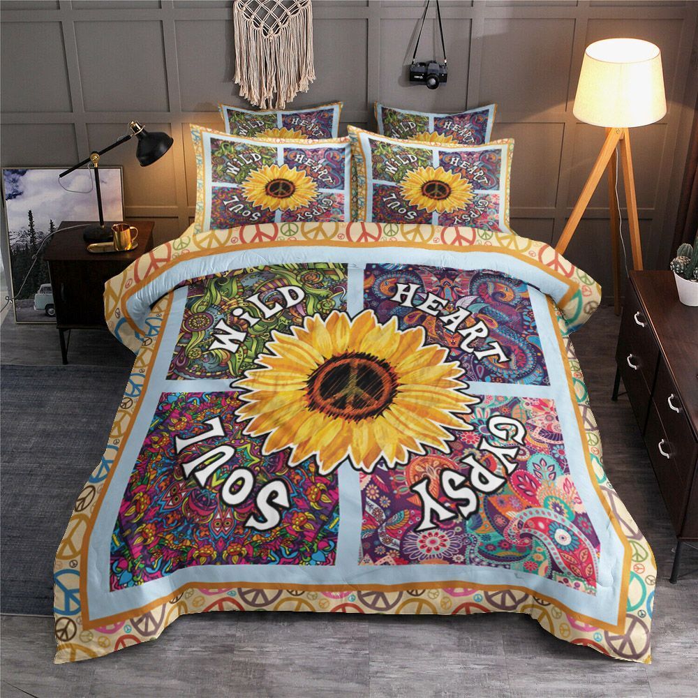 Hippie Sunflower Bedding Set