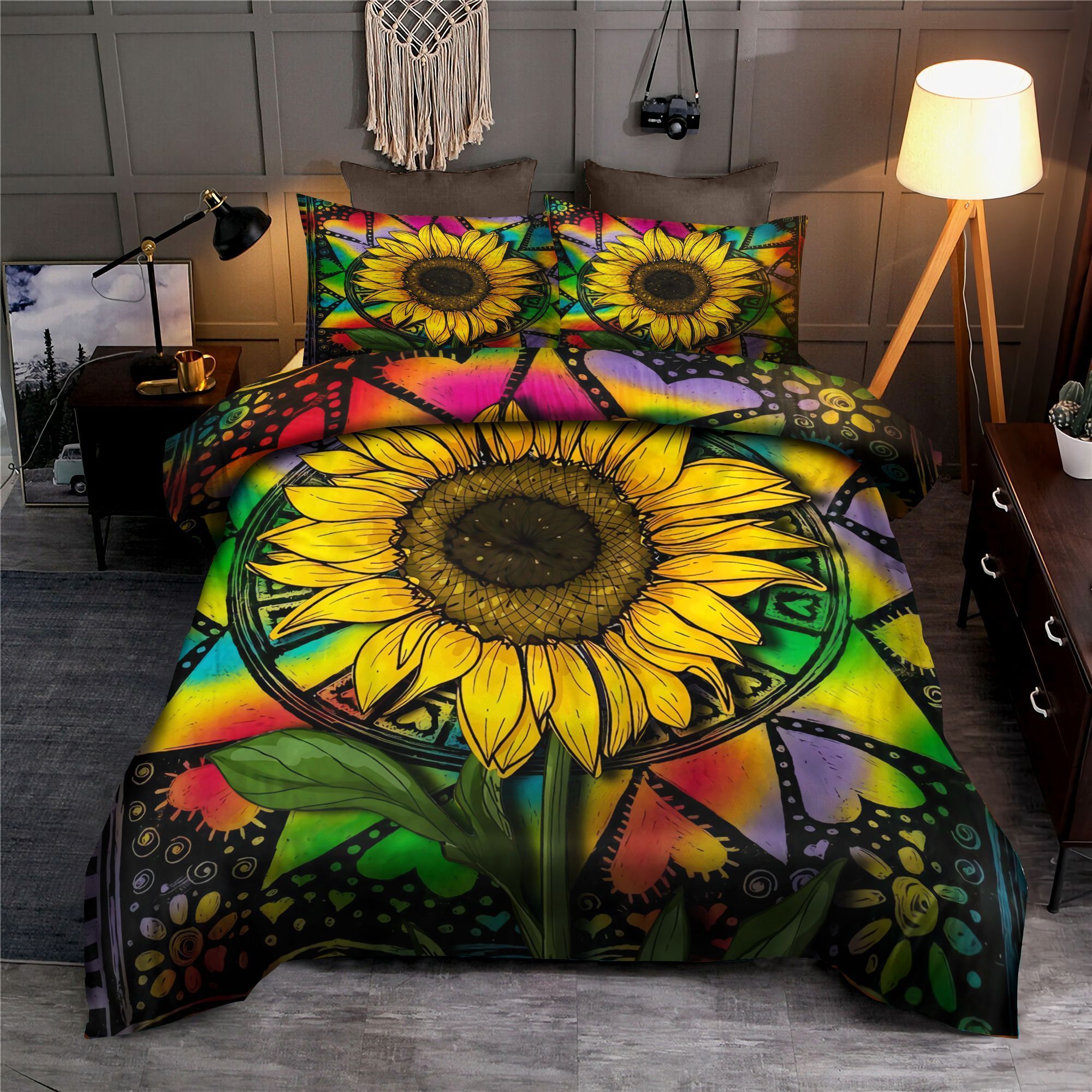 Hippie Sunflower Bedding Set