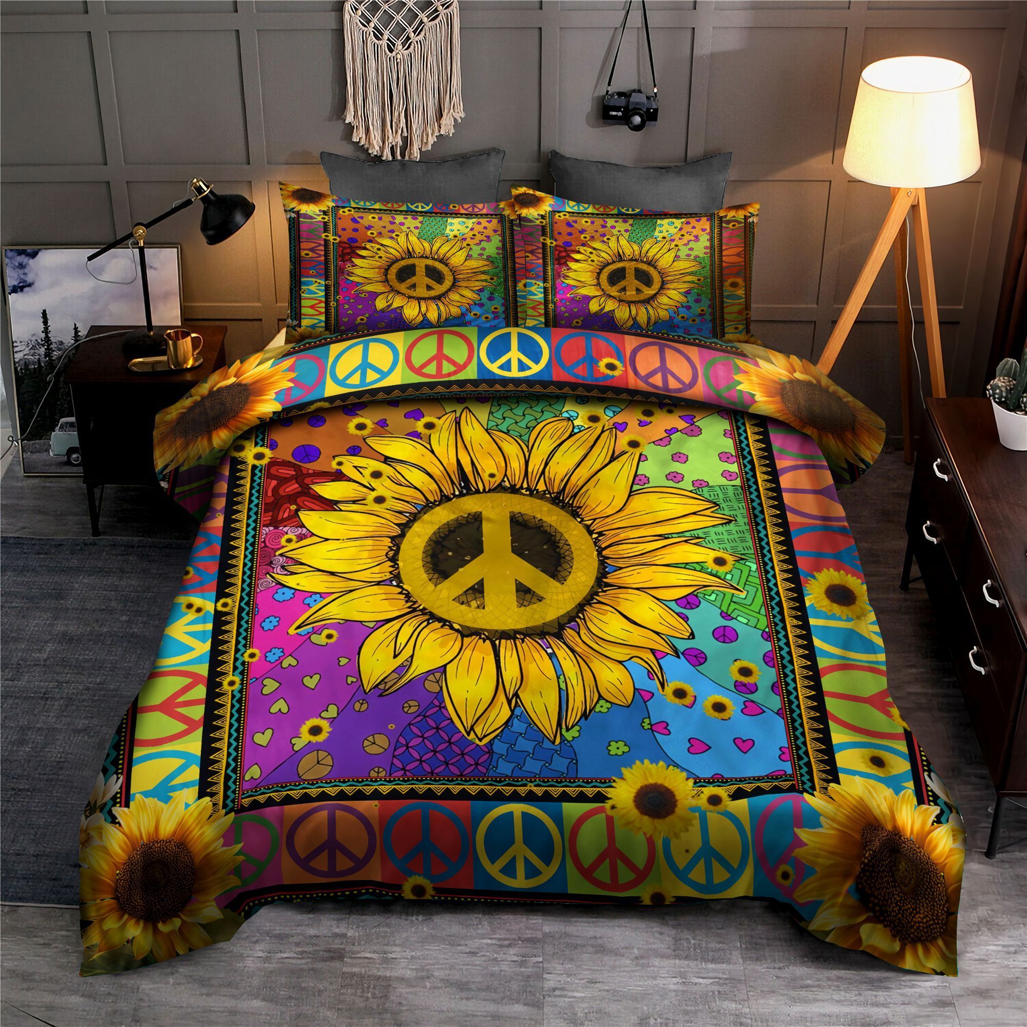 Hippie Sunflower Bedding Set