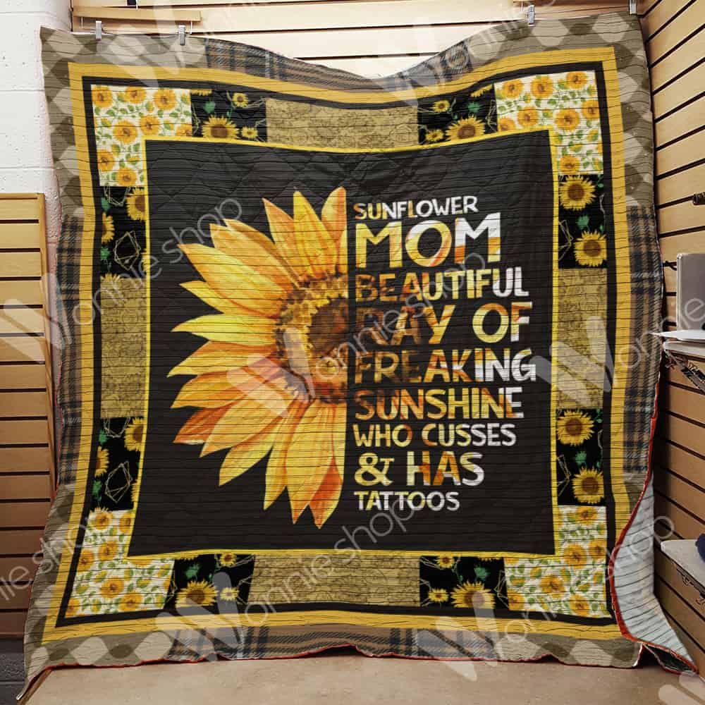 Hippie Sunflower Mom Quilt Blanket DHC1102355TD