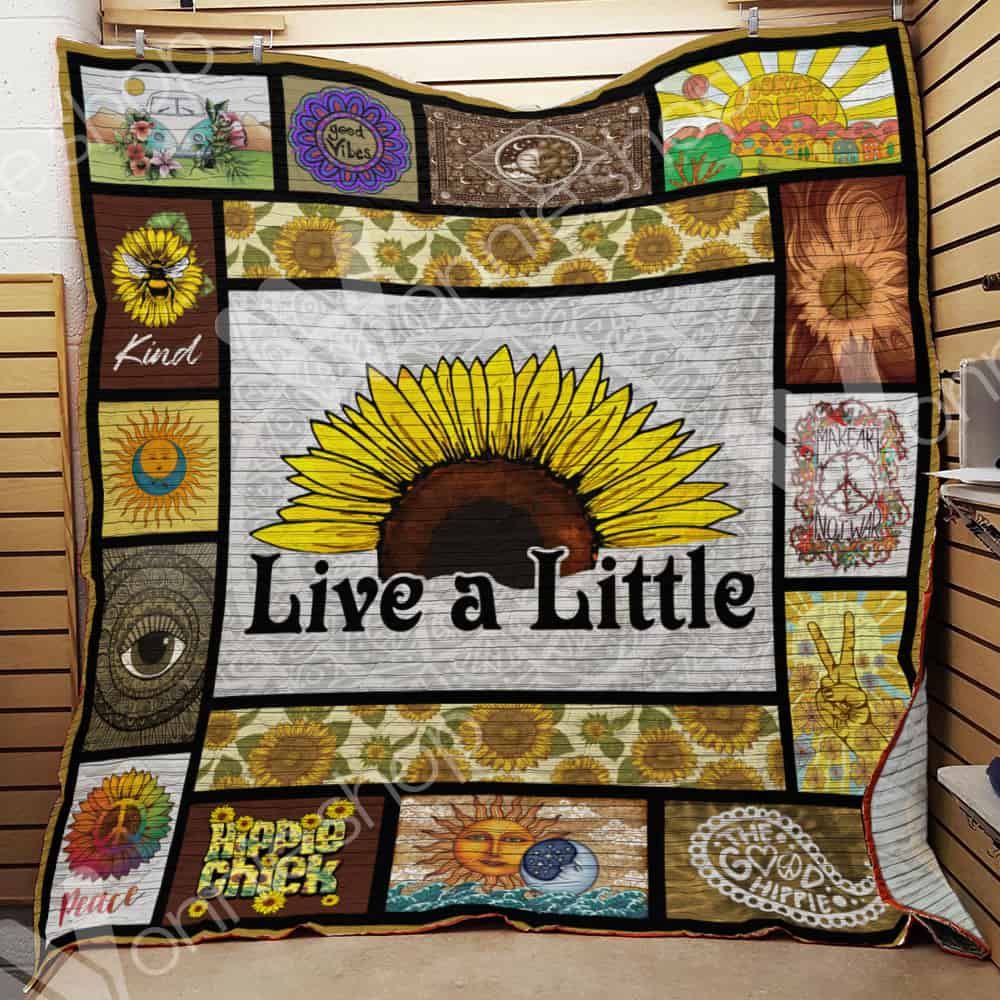 Hippie Sunflower Quilt Blanket DHC1002694TD