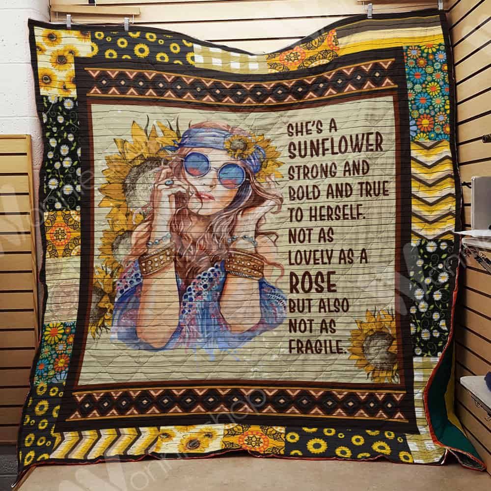 Hippie Sunflower Quilt Blanket DHC1102966TD