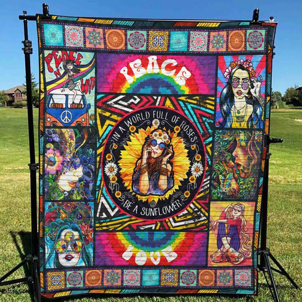Hippie TG050704A TBG Quilt Blanket