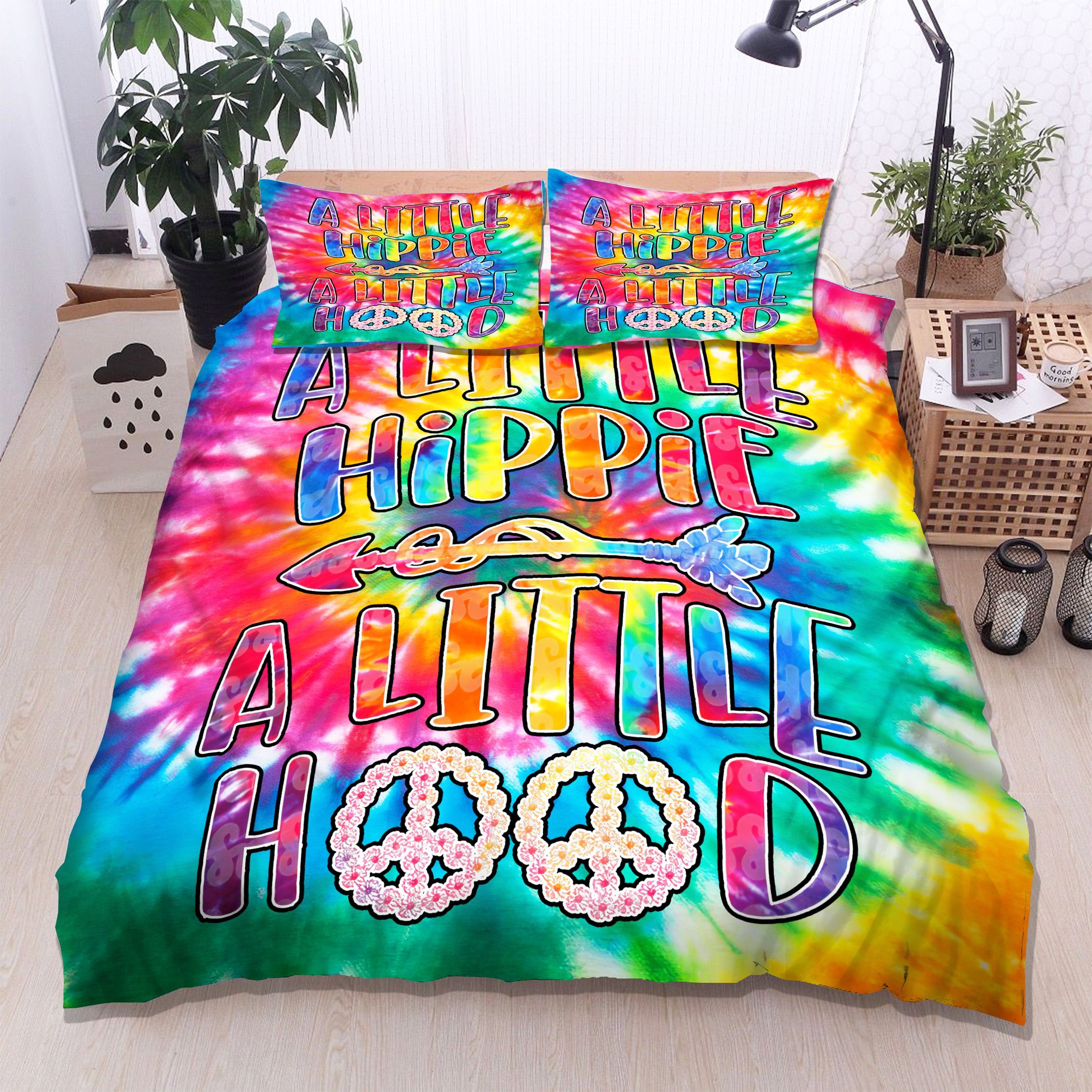 Hippie Tie Dye Bedding Set
