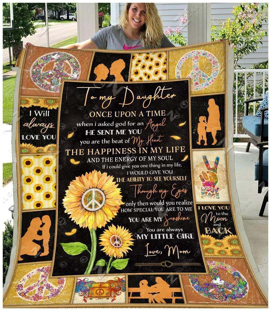 Hippie – To My Daughter – My Little Girl Fleece Blanket