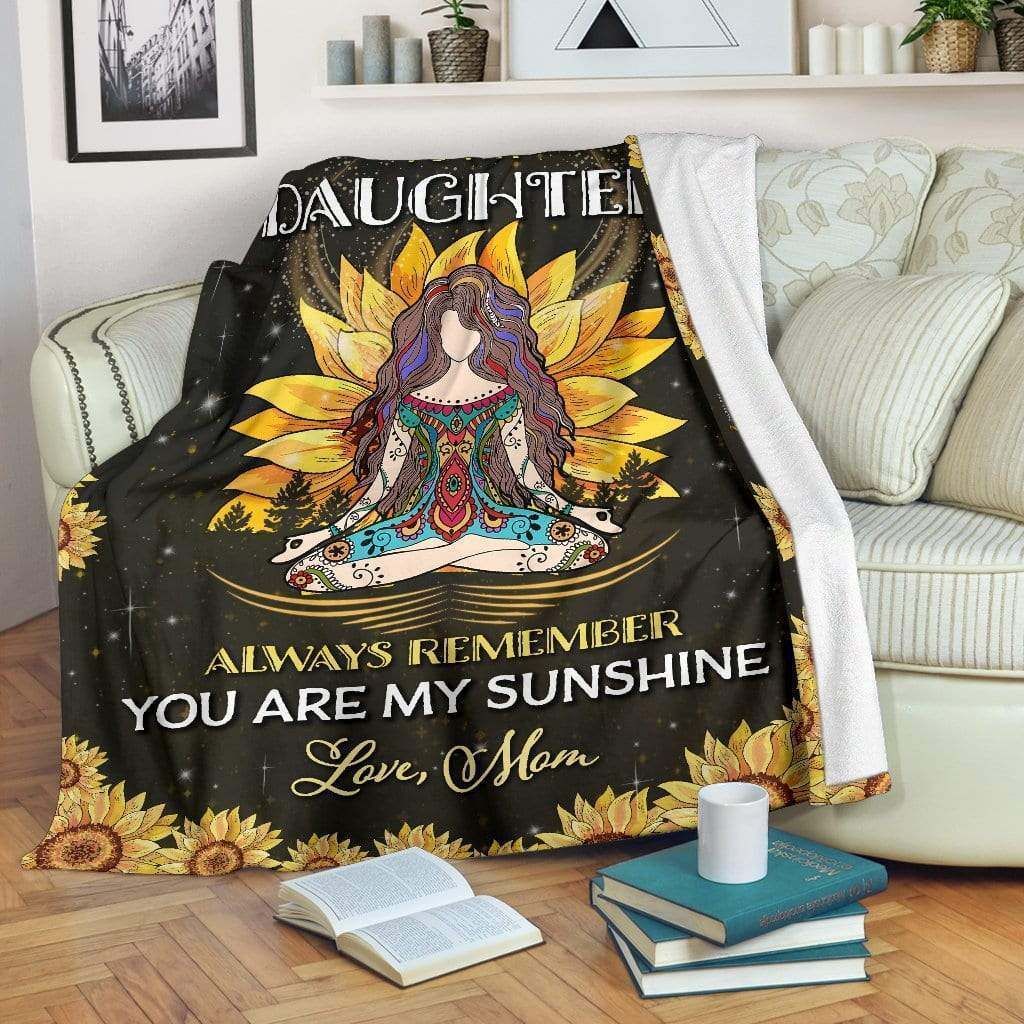Hippie – To My Daughter – My Sunshine Fleece Blanket