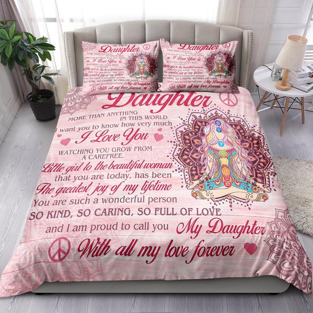 Hippie To My Daughter The Greatest Joy Of My Life Bedding Set