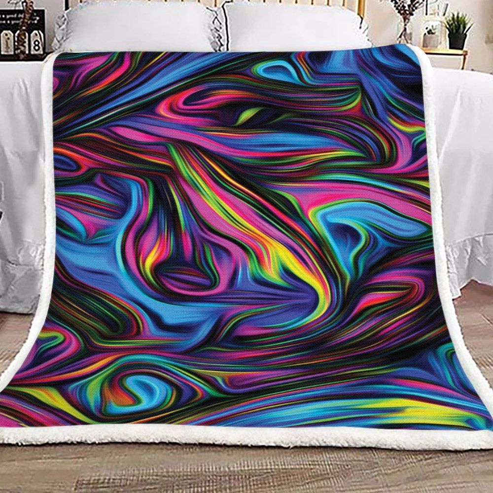 Hippie Sherpa Fleece Blanket