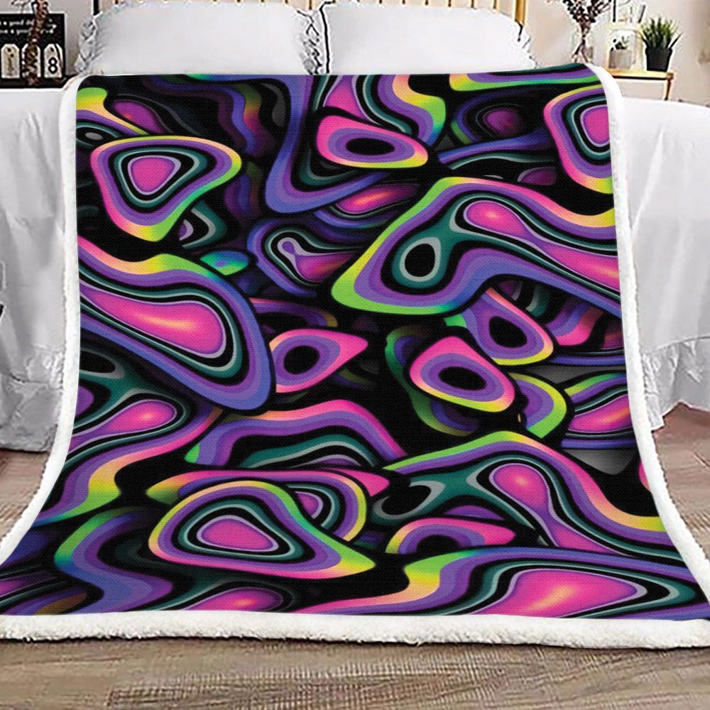 Hippie Sherpa Fleece Blanket