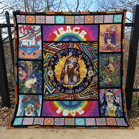 Hippie Vibe PTC021214 Quilt Blanket