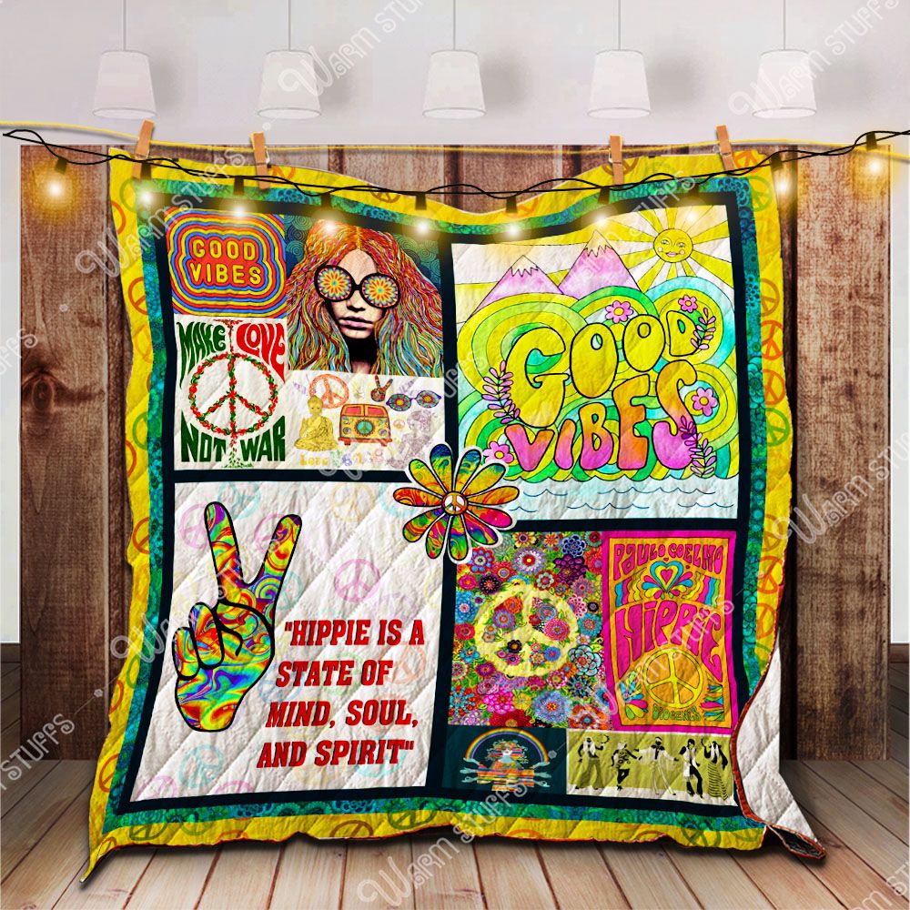Hippie Vibes Quilt Blanket Bl105 Dhc1312566Dd