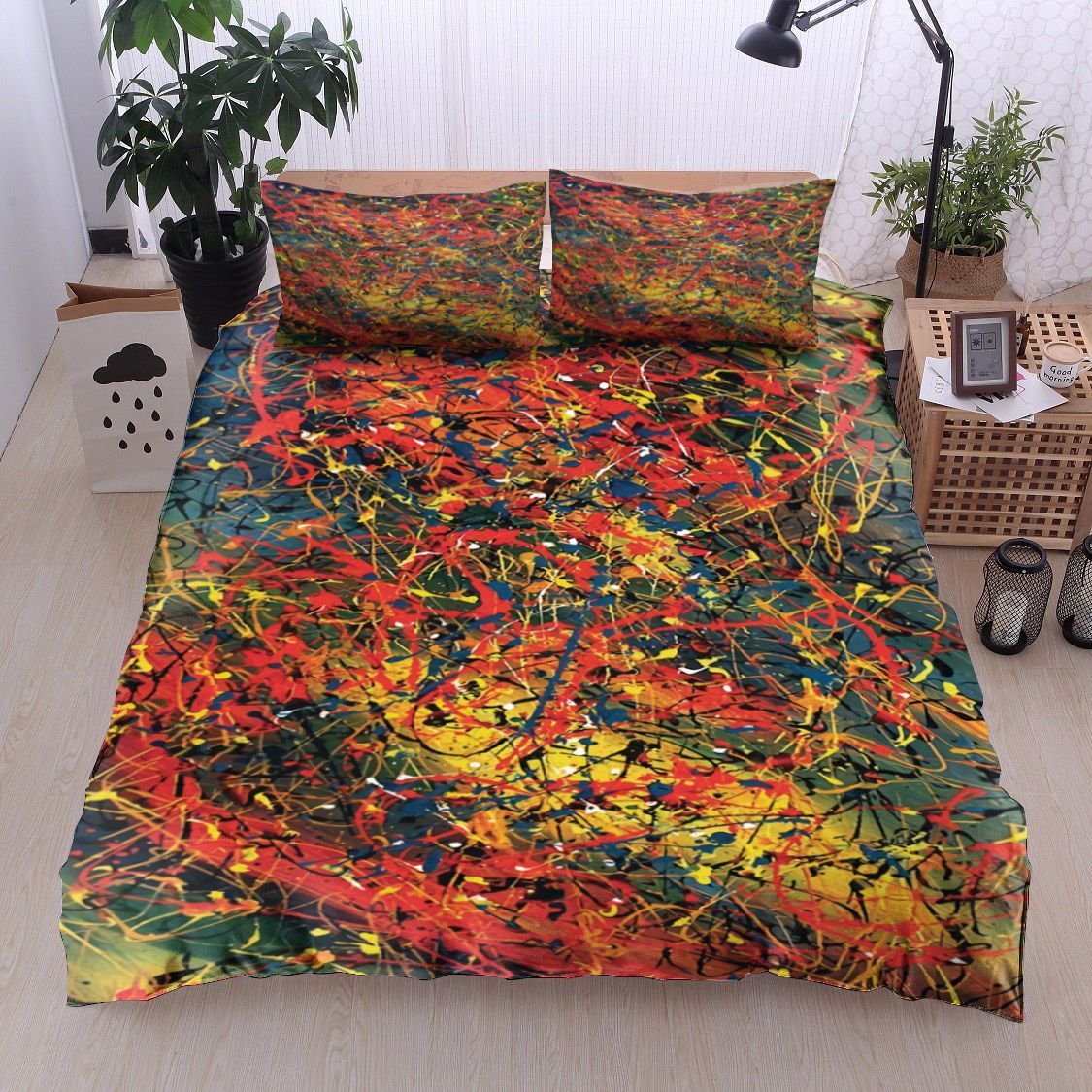 Hippie Water Color Bedding Set
