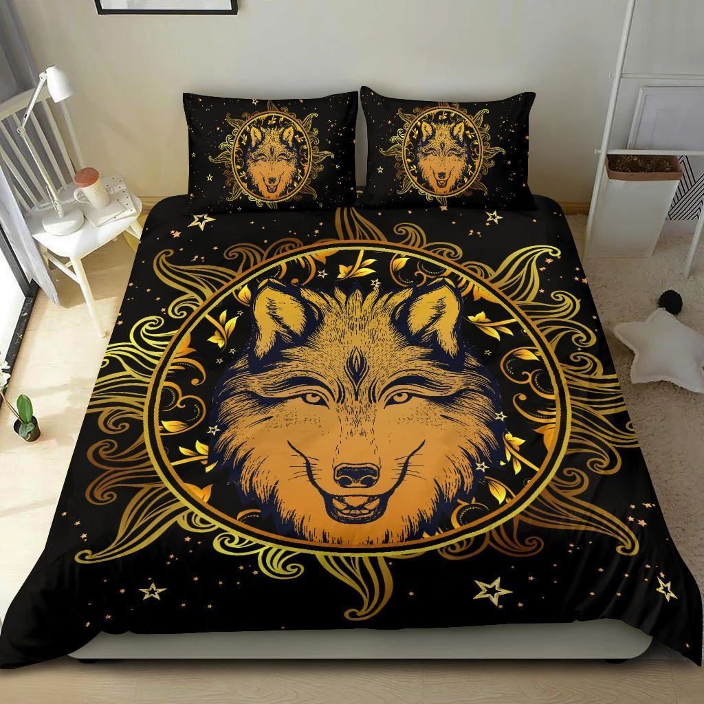 Hippie Wolf Bedding Set