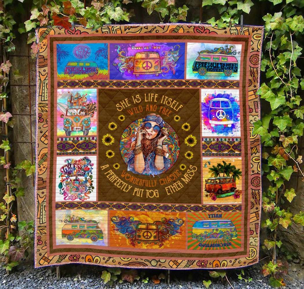 Hippie YE100707A Quilt Blanket