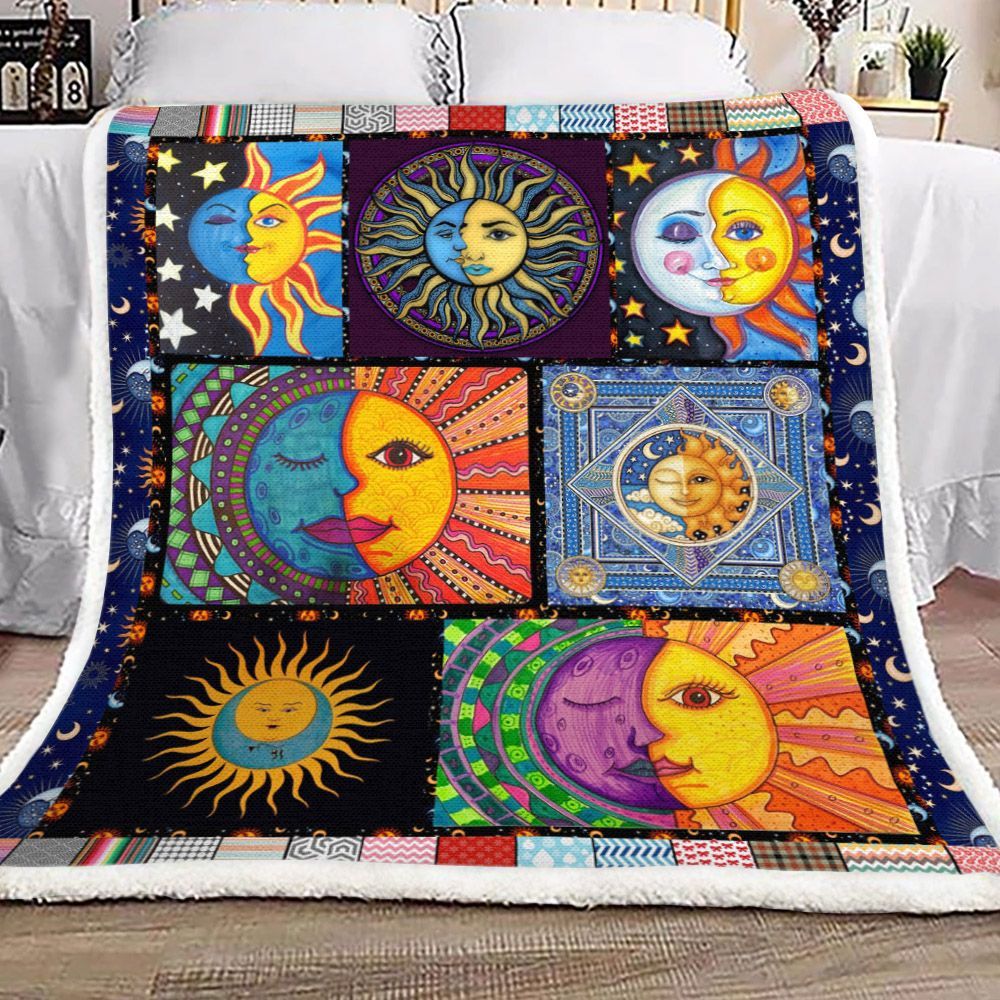 Hippie Sherpa Fleece Blanket