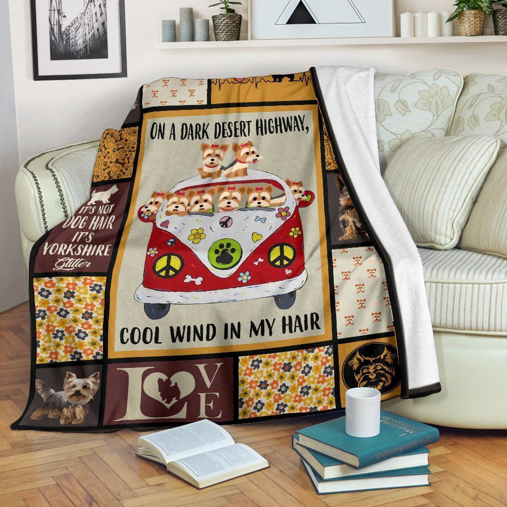 Hippie Yorkshire Cool Wind Sherpa Fleece Blanket