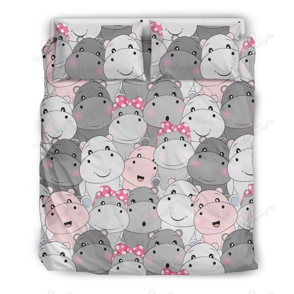 Hippo Cute Bedding Set