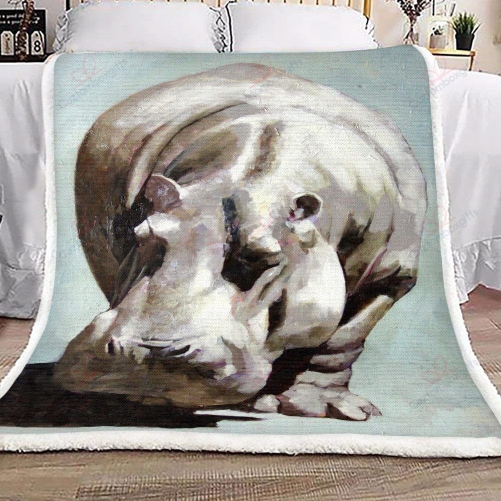 Hippopotamus Fleece Blanket