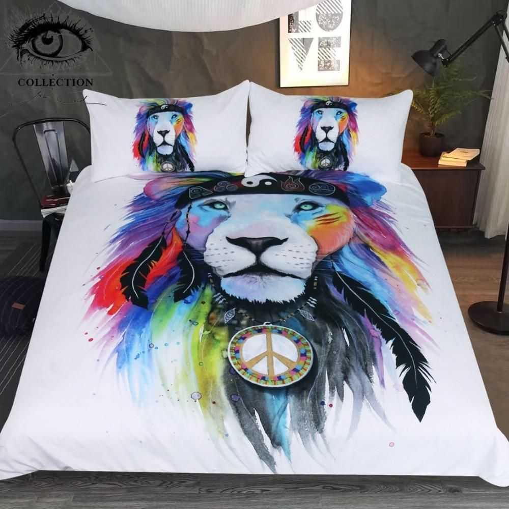 Hippy Lion Bedding Set