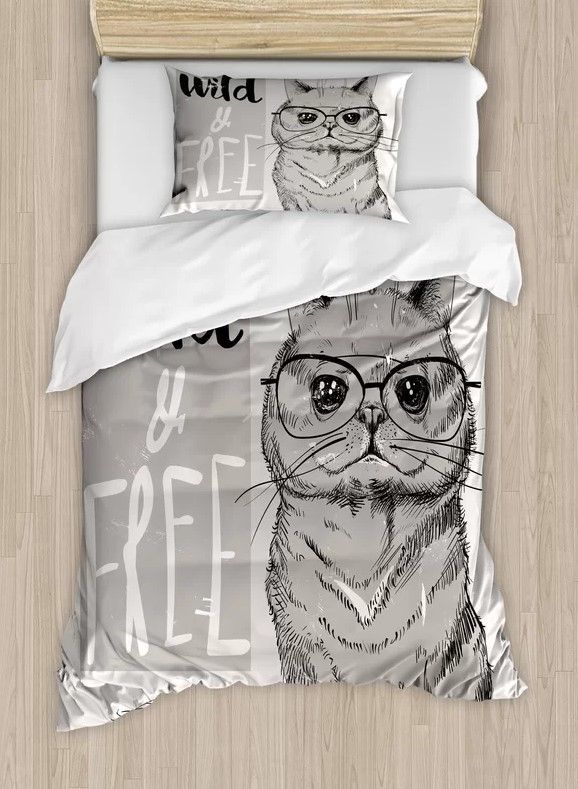 Hipster Cat Bedding Set