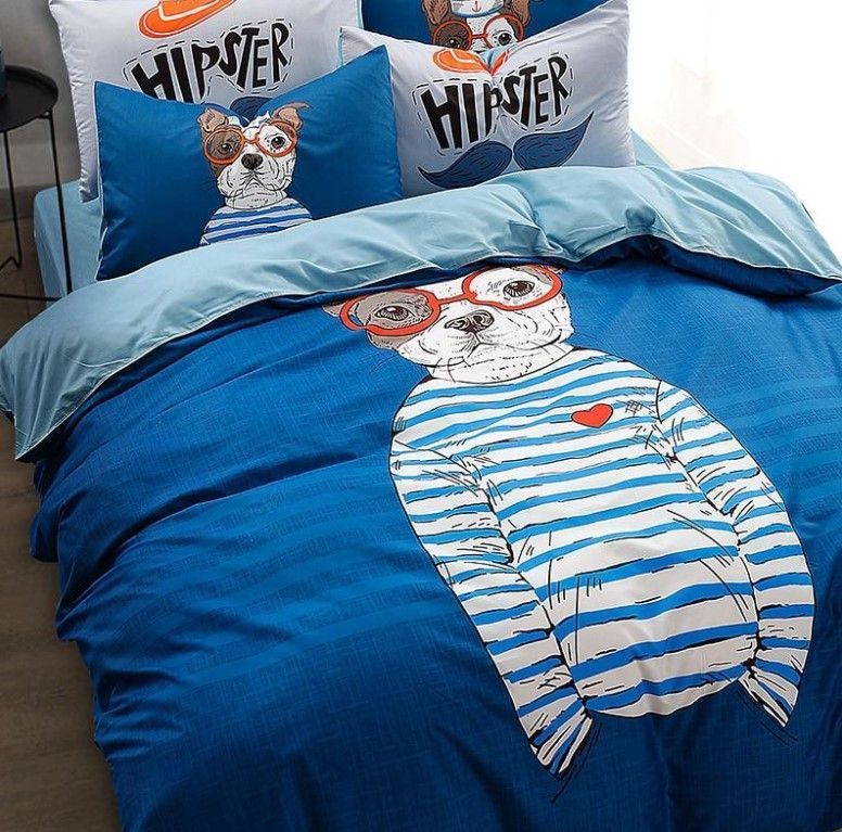 Hipster Dog Bedding Set