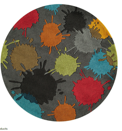 Hipster Polyester Round Carpet