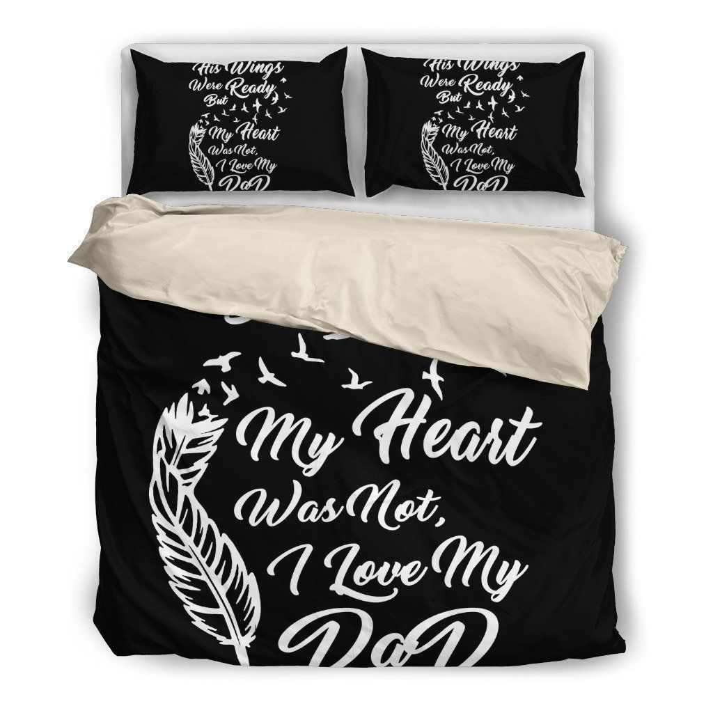 His Wings I Love My Dad Bedding Set