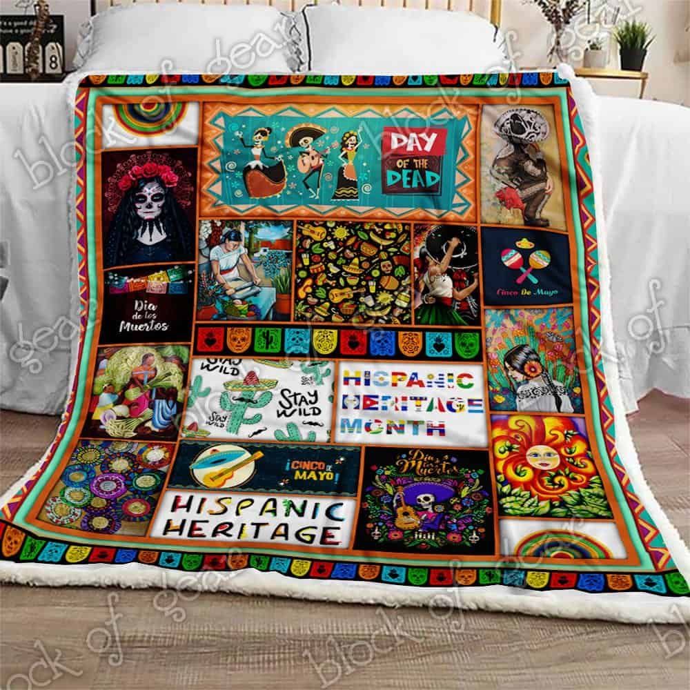Hispanic Heritage Fleece Blanket
