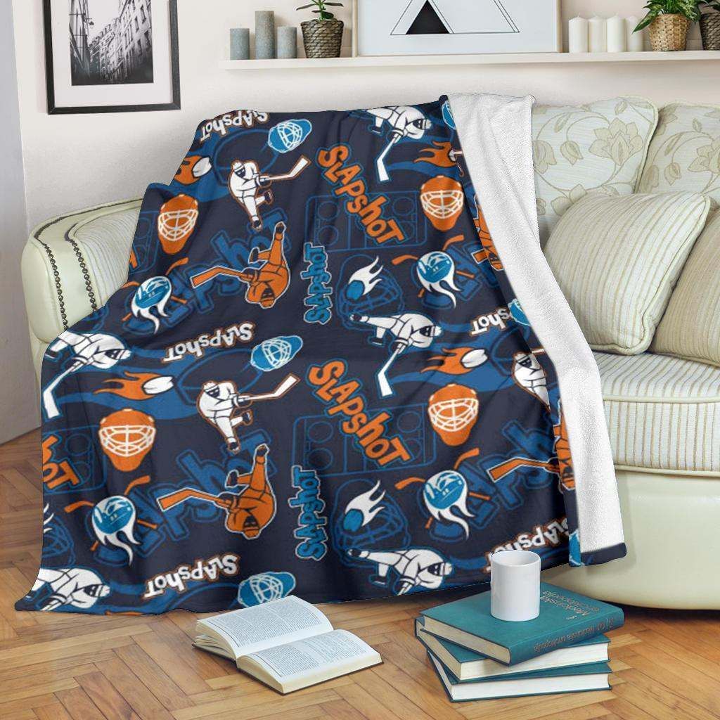 Hockey Sherpa Fleece Blanket