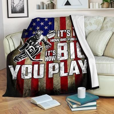 Hockey Sherpa Fleece Blanket