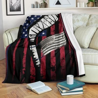Hockey Sherpa Fleece Blanket