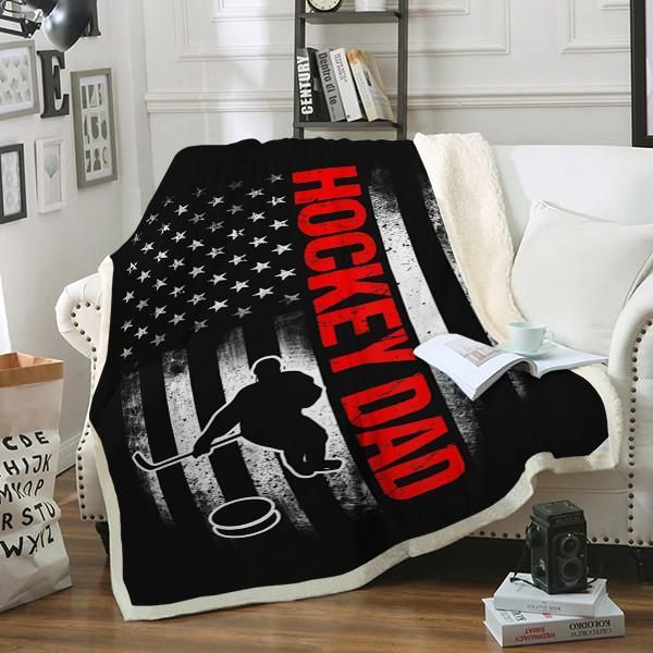 Hockey Sherpa Fleece Blanket
