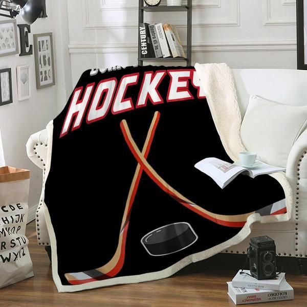 Hockey Sherpa Fleece Blanket