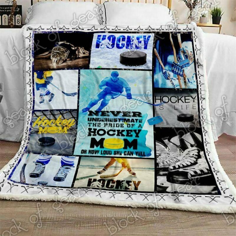 Hockey Sherpa Fleece Blanket